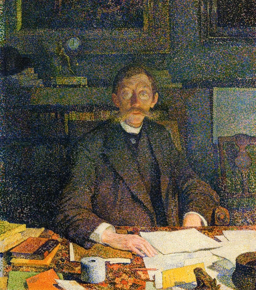 Emile Verhaeren nel suo studio